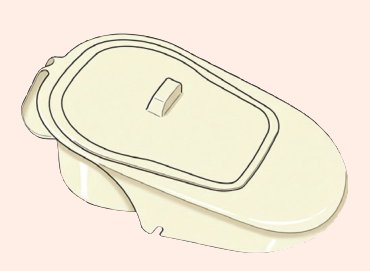 간이변기 대변용 야간변기 그림