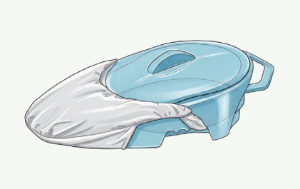 간이변기 일회용 위생백 일체형 그림